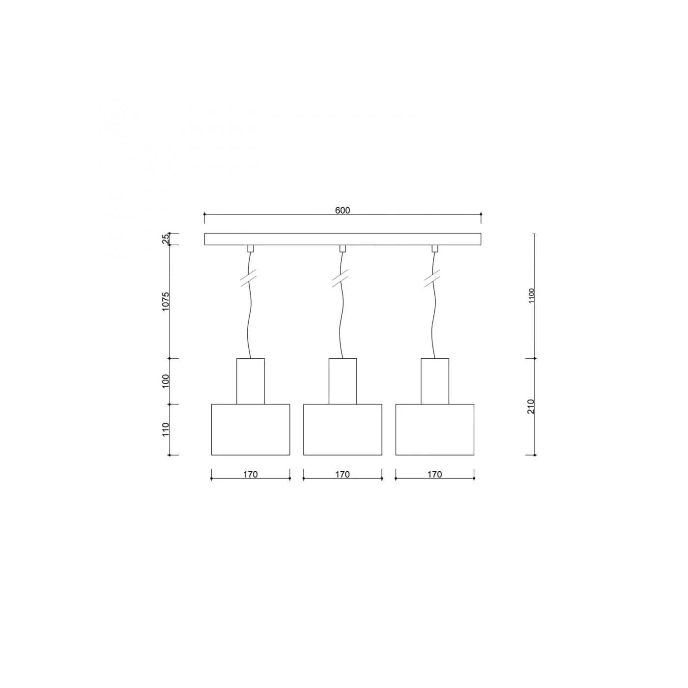 Lampa Wisząca Enkel 3L Biały EN3311P0 Ummo Lampa Wisząca Enkel 3L Biały EN3311P0 Ummo