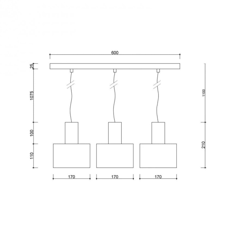 Lampa Wisząca Enkel 3L Biały EN3311P0 Ummo Lampa Wisząca Enkel 3L Biały EN3311P0 Ummo