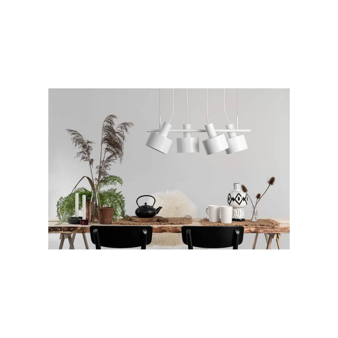 Lampa Wisząca Enkel 4 Biały EN4411P0 Ummo Lampa Wisząca Enkel 4 Biały EN4411P0 Ummo