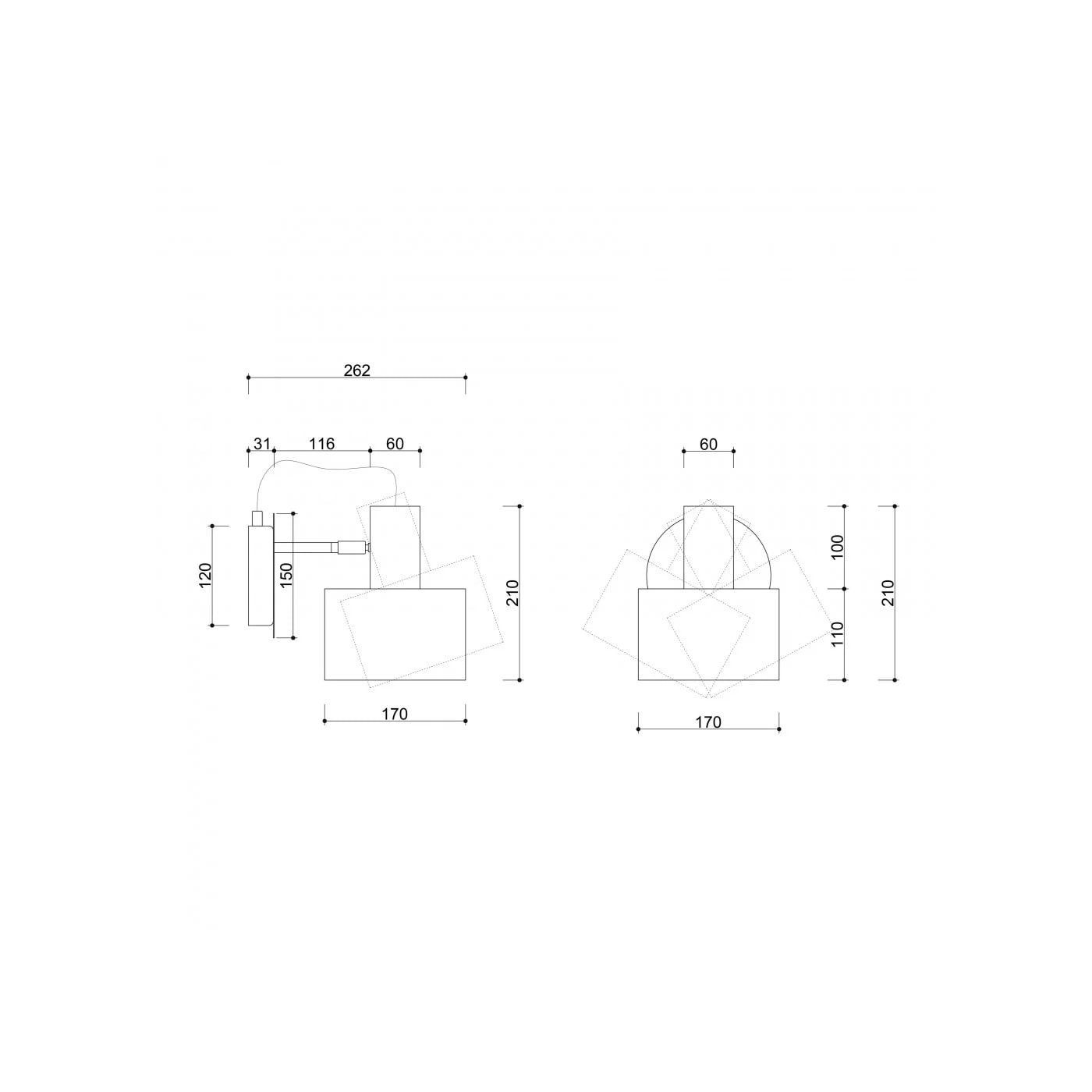 Kinkiet Enkel W Czarny ENK122P0 Ummo Kinkiet Enkel W Czarny ENK122P0 Ummo