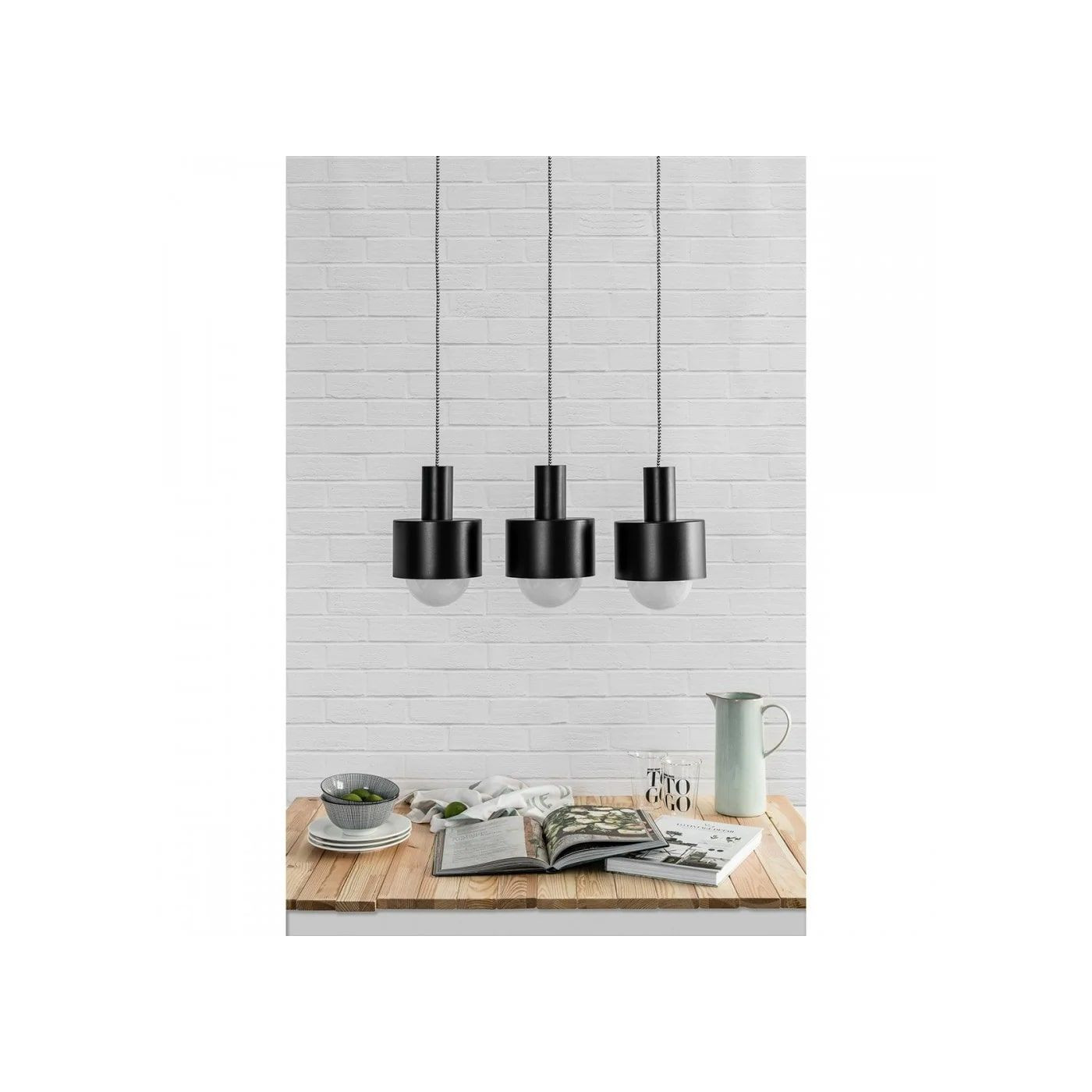 Lampa Wisząca Enkel 3P Czarny EN3322P3 Ummo Lampa Wisząca Enkel 3P Czarny EN3322P3 Ummo