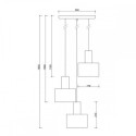 Lampa Wisząca Enkel 3P Czarny EN3322P3 Ummo Lampa Wisząca Enkel 3P Czarny EN3322P3 Ummo