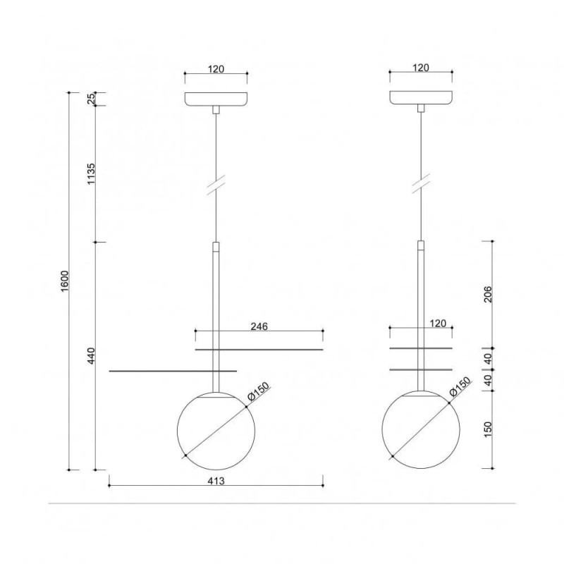 Lampa Wisząca Fyllo A Czarny FYA122P0 Ummo Lampa Wisząca Fyllo A Czarny FYA122P0 Ummo