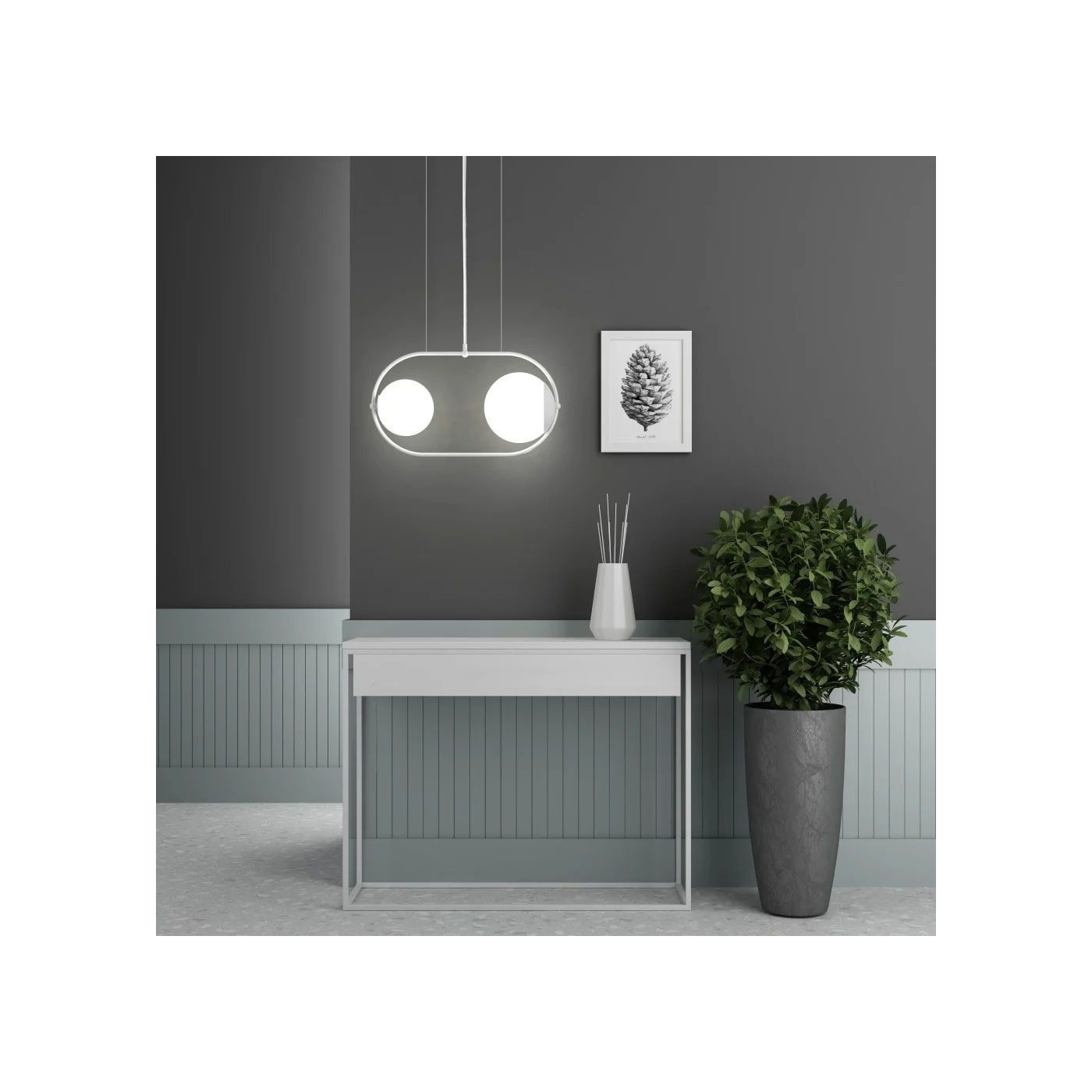 Lampa Wisząca Koban A Biały KOA211P0 Ummo Lampa Wisząca Koban A Biały KOA211P0 Ummo