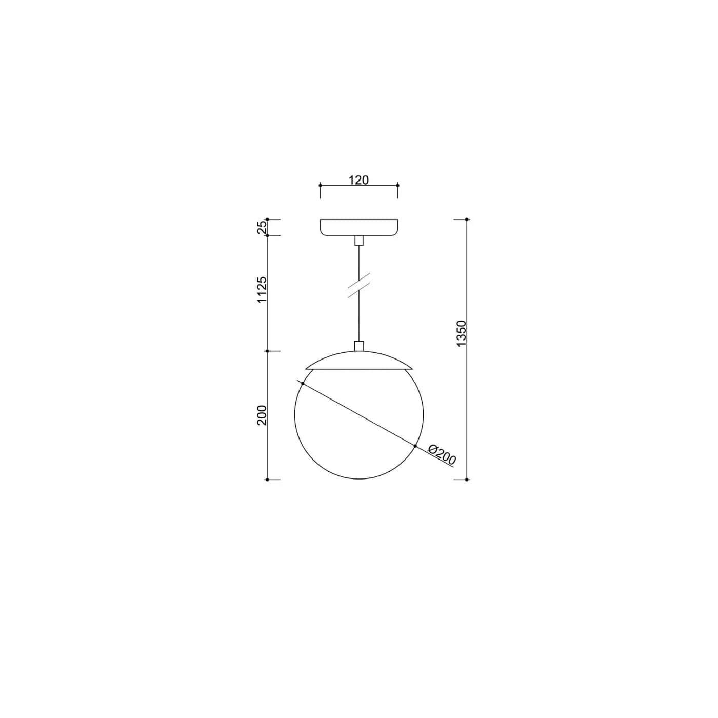 Lampa Wisząca Kuul G Biały KLG111PS0 Ummo Lampa Wisząca Kuul G Biały KLG111PS0 Ummo
