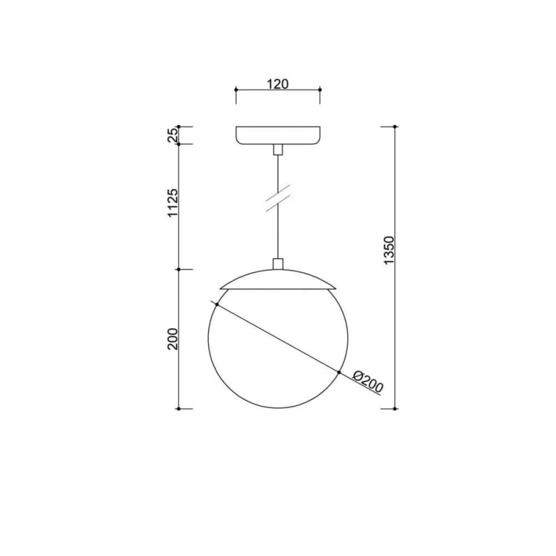Lampa Wisząca Kuul F Biały KLF111PS0 Ummo Lampa Wisząca Kuul F Biały KLF111PS0 Ummo