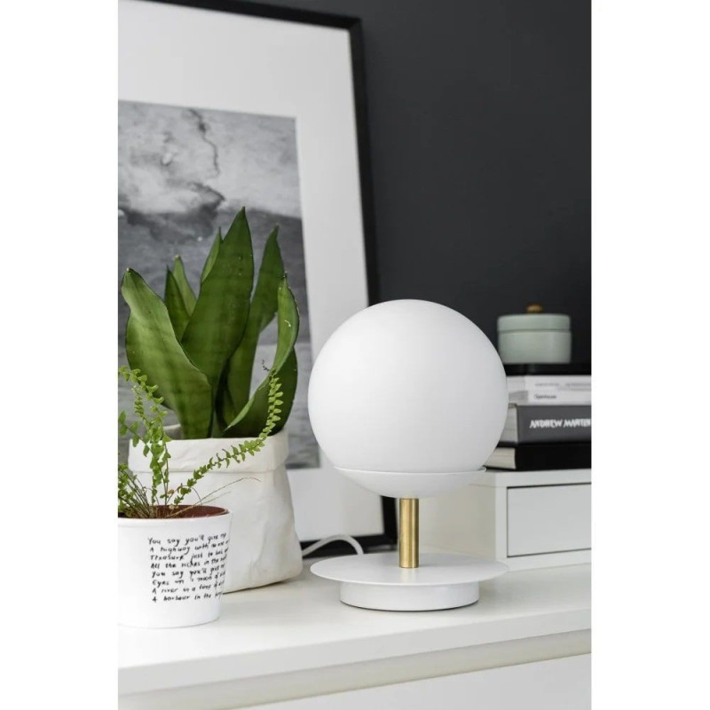 Lampa Stołowa Plaat ST Złoto-Biały PLS131P1 Ummo Lampa Stołowa Plaat ST Złoto-Biały PLS131P1 Ummo