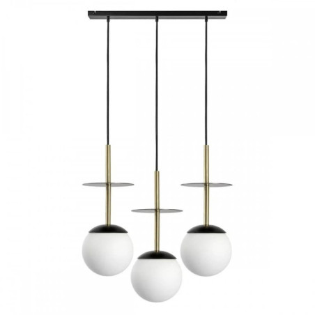 Lampa Wisząca Plaat A Czarno-Złoty PLL332P0 Ummo