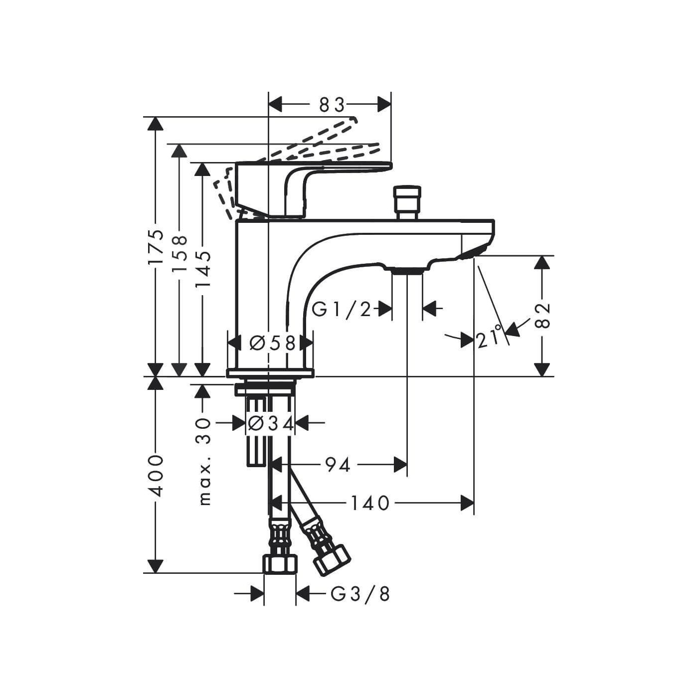 Bateria Wannowa Rebris S Chrom 72436000 Hansgrohe Bateria Wannowa Rebris S Chrom 72436000 Hansgrohe