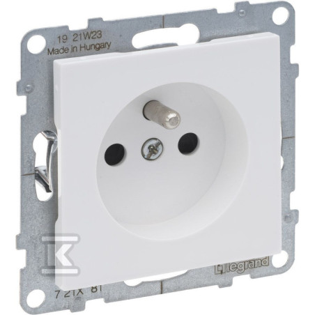 Gniazdo 2P+Z - - 16 A - 250 V~ - Zaciski Automatyczne Biały Suno Legrand