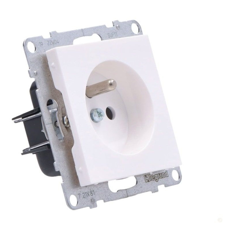 Gniazdo 2P+Z - - 16 A - 250 V~ - Zaciski Automatyczne Biały Suno Legrand Gniazdo 2P+Z - - 16 A - 250 V~ - Zaciski Automatyczne Biały Suno Legrand