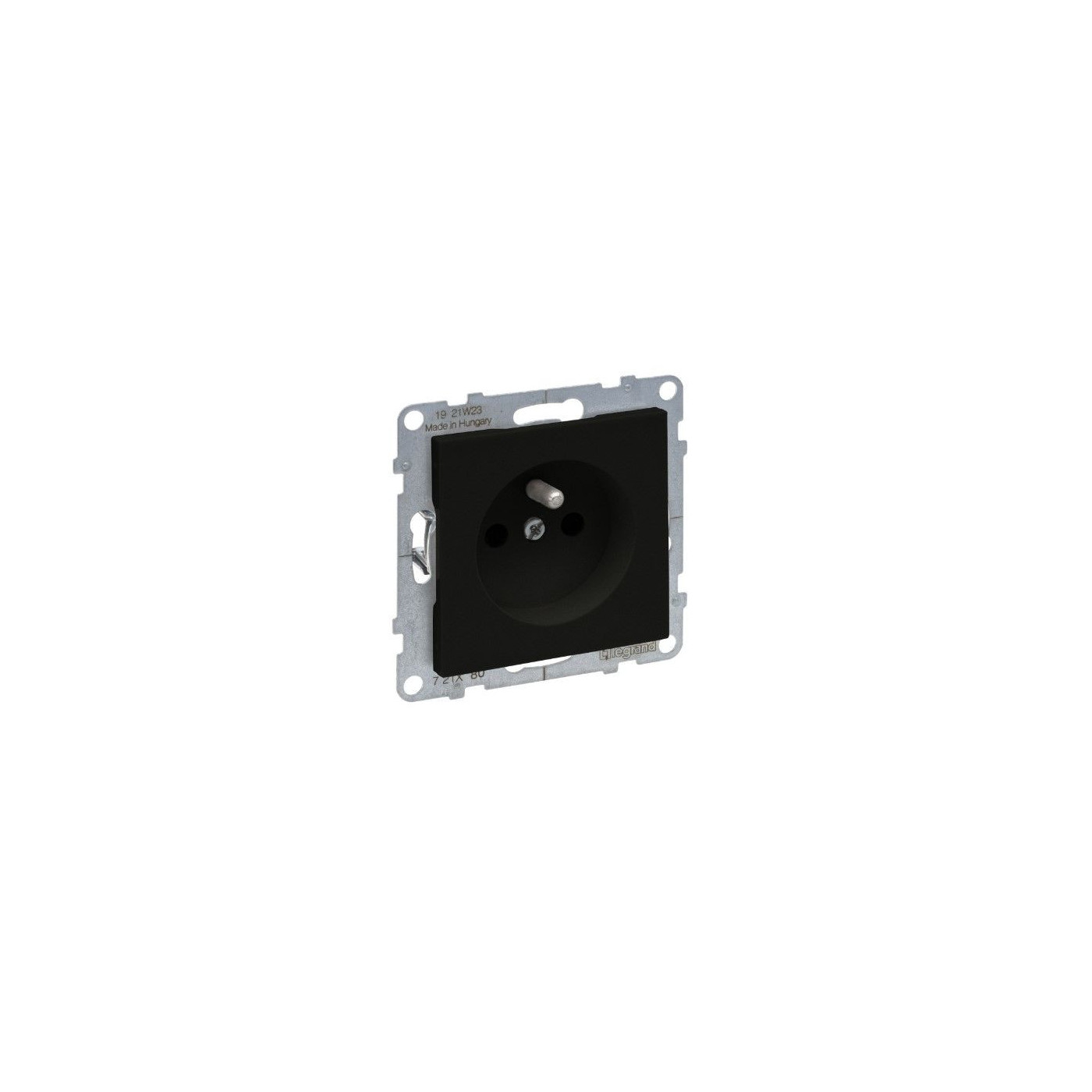 Gniazdo 2P+Z z Przesłoną - 16 A - 250 V~ - Zaciski Automatyczne Czarny Suno 721480 Legrand Gniazdo 2P+Z z Przesłoną - 16 A - 250 V~ - Zaciski Automatyczne Czarny Suno 721480 Legrand