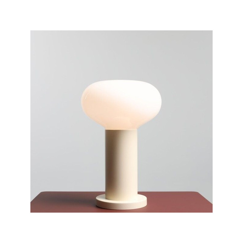 Mała Lampka Stołowa Flo Table Cream S 7000B9_S Aldex Mała Lampka Stołowa Flo Table Cream S 7000B9_S Aldex