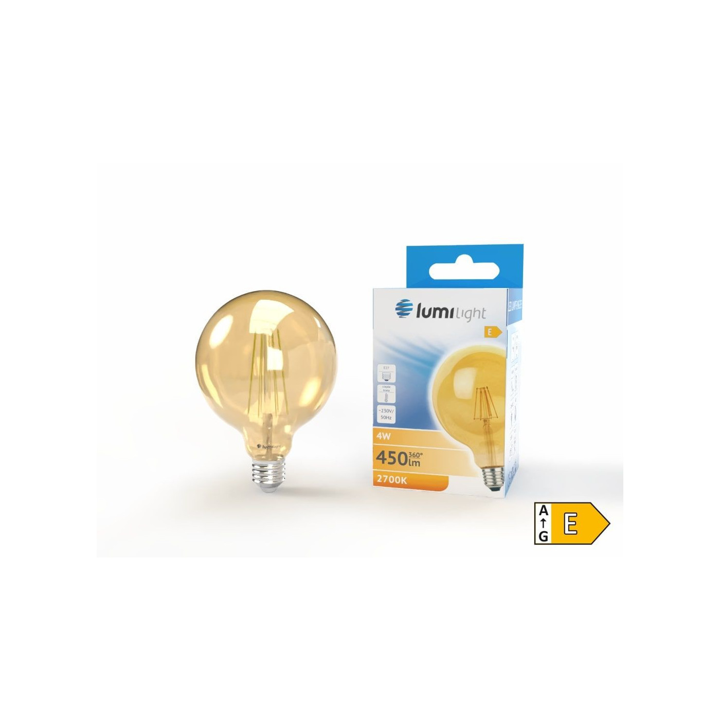 Żarówka LED FLM G95 E27 4W Ciepła LL9113 Lumilight Żarówka LED FLM G95 E27 4W Ciepła LL9113 Lumilight