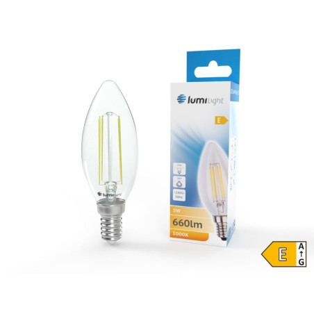Żarówka LED FLM C35 E14 5W Ciepła LL5764 Lumilight