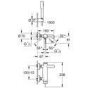 Bateria Wannowa Essence Chrom 25249001 Grohe Bateria Wannowa Essence Chrom 25249001 Grohe