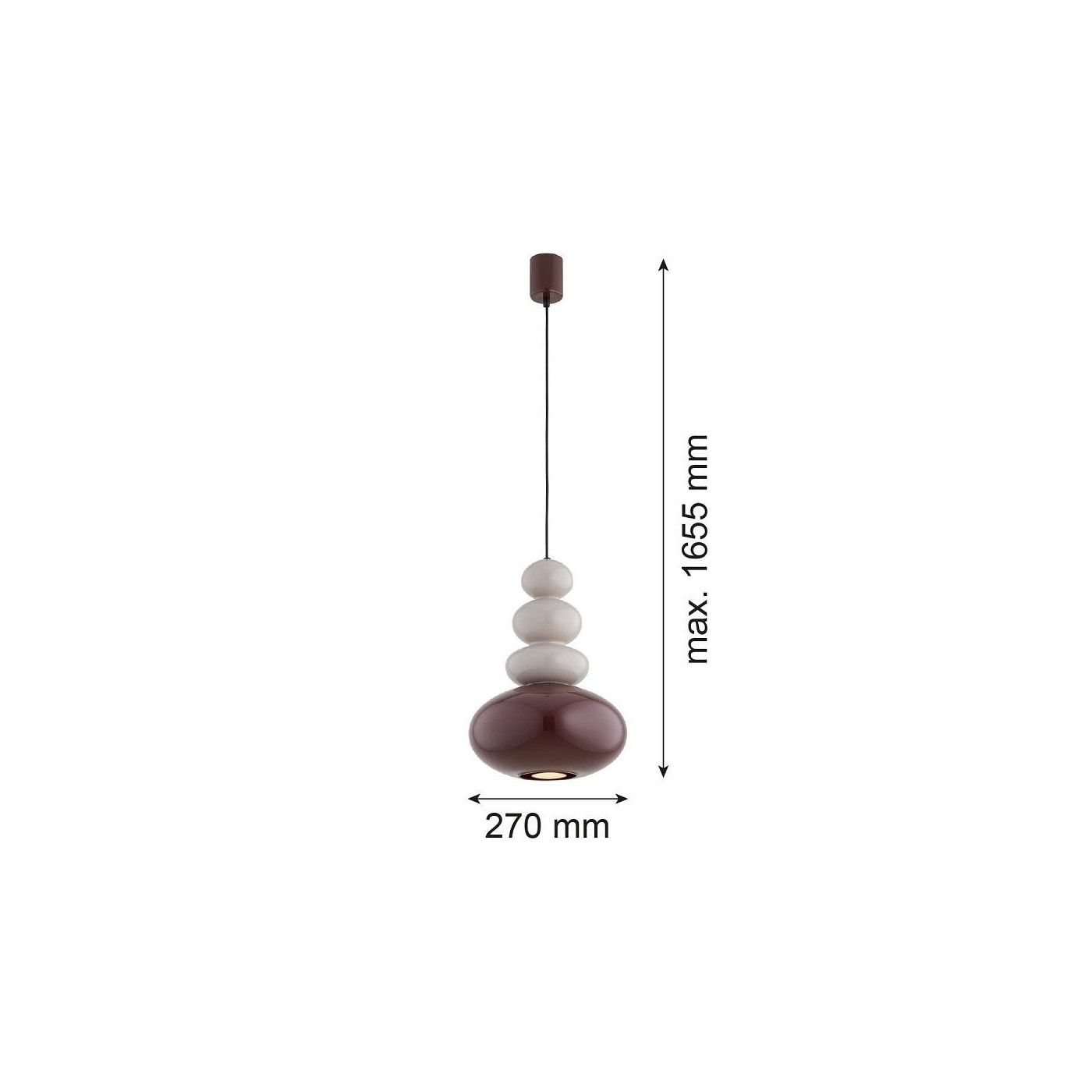 Lampa Wisząca Diego Kaszmir-Terakota 8820 Argon Lampa Wisząca Diego Kaszmir-Terakota 8820 Argon