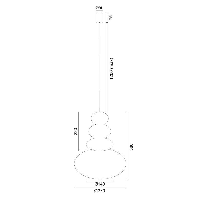 Lampa Wisząca Diego Kaszmir-Terakota 8820 Argon Lampa Wisząca Diego Kaszmir-Terakota 8820 Argon