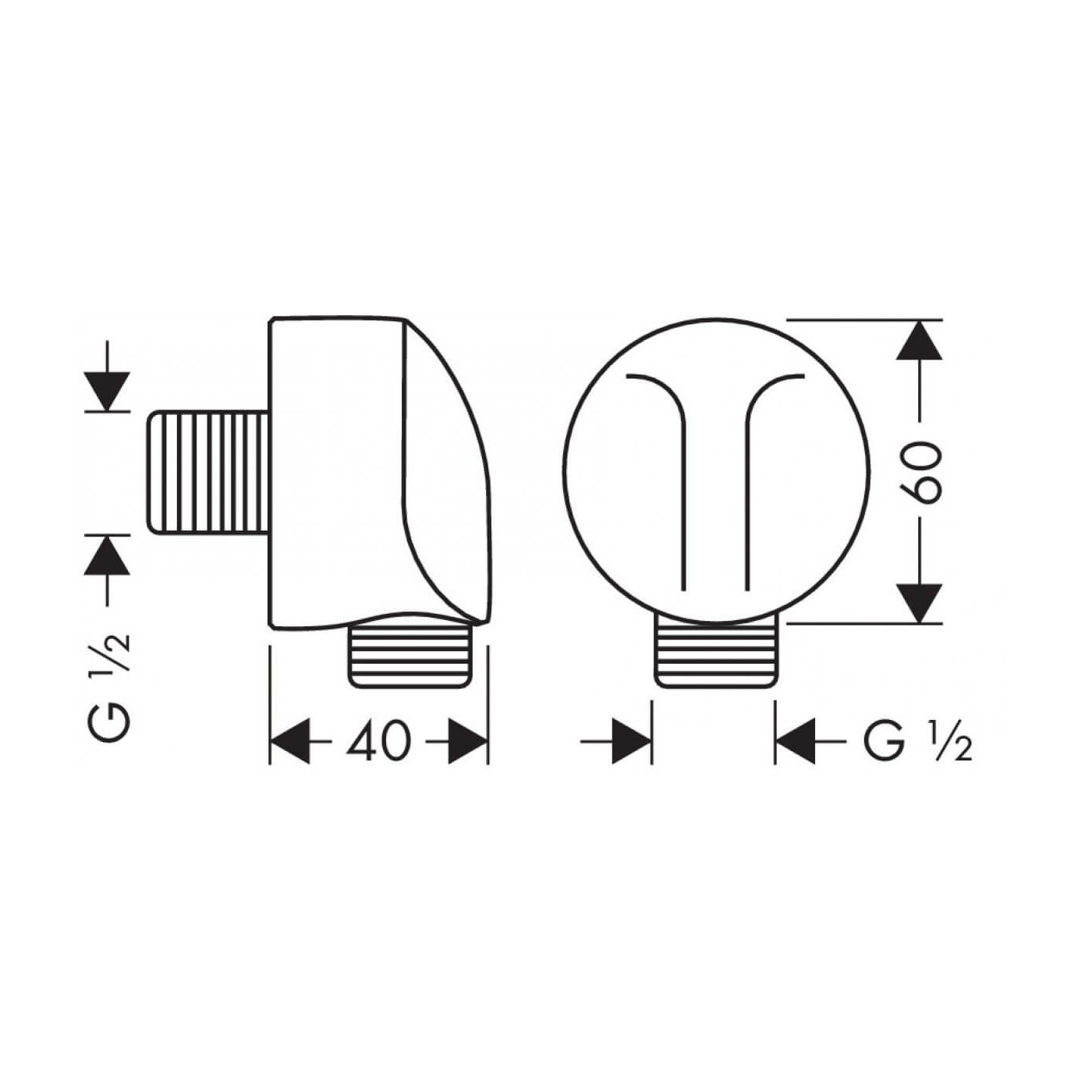 Przyłącze Węża Fixfit E DN15 27454000 Hansgrohe Przyłącze Węża Fixfit E DN15 27454000 Hansgrohe