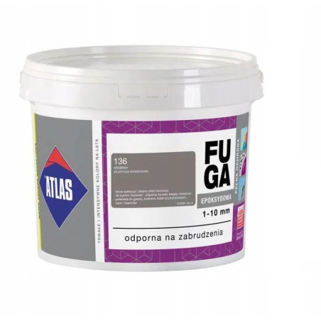 Fuga Epoksydowa 2kg Srebrny 136 Atlas