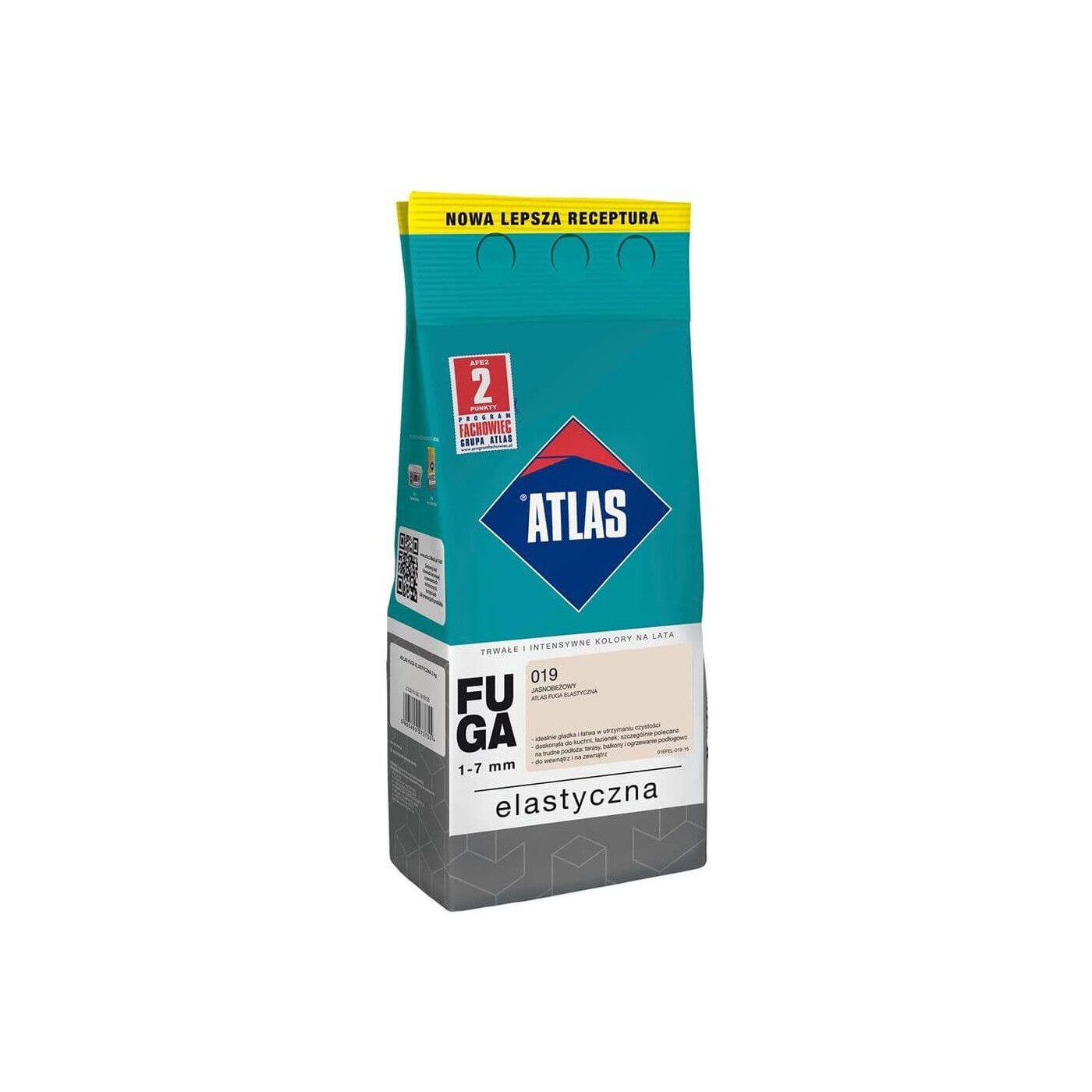 Fuga Elastyczna 2 Kg Jasnobeżowy 019 Atlas Fuga Elastyczna 2 Kg Jasnobeżowy 019 Atlas