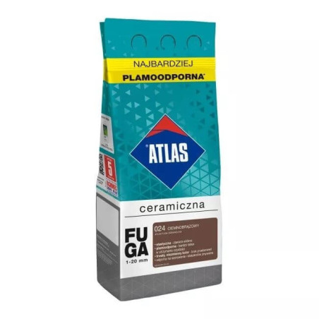 Fuga Ceramiczna 2 Kg 024 Ciemnobrązowy Atlas