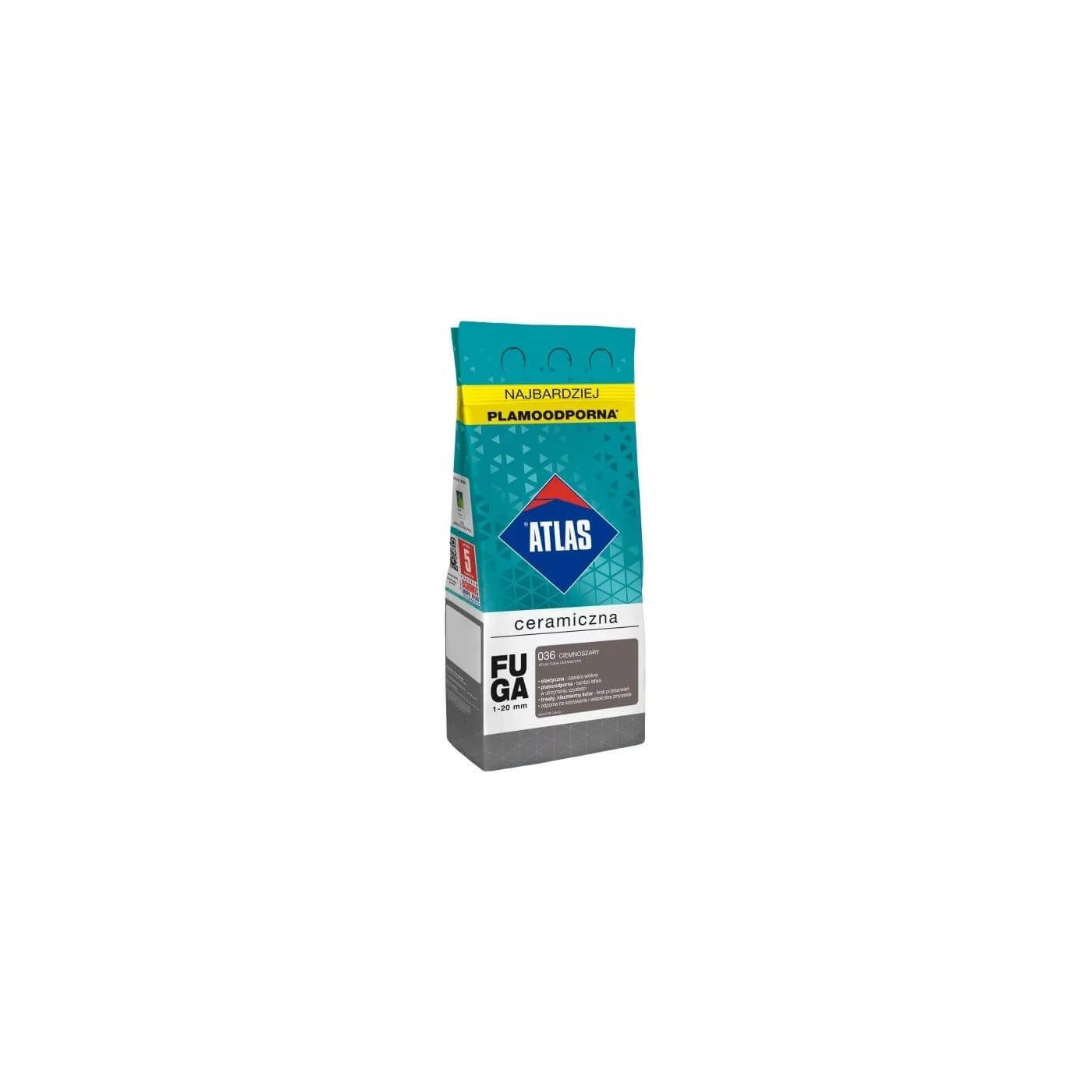 Fuga Ceramiczna 2 Kg 036 Ciemnoszary Atlas Fuga Ceramiczna 2 Kg 036 Ciemnoszary Atlas