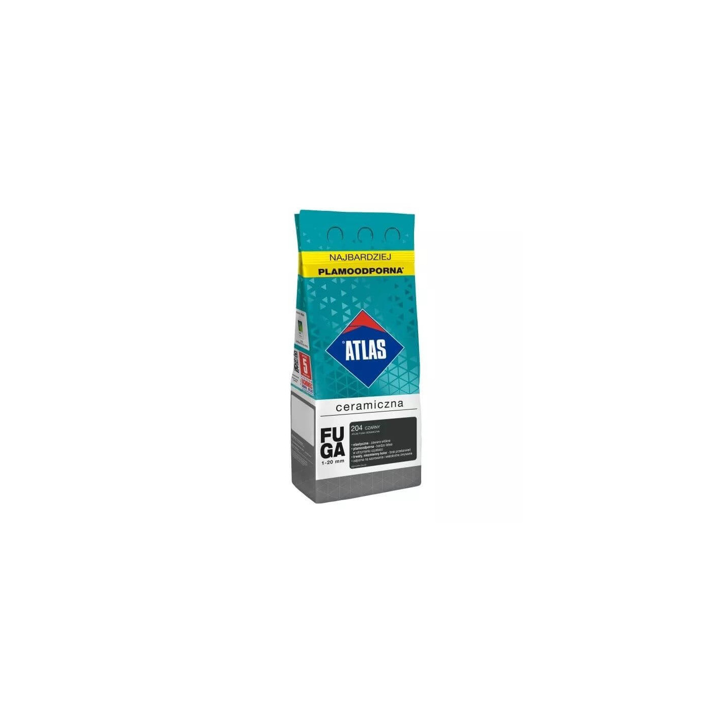 Fuga Ceramiczna 2 Kg 204 Czarny Atlas Fuga Ceramiczna 2 Kg 204 Czarny Atlas