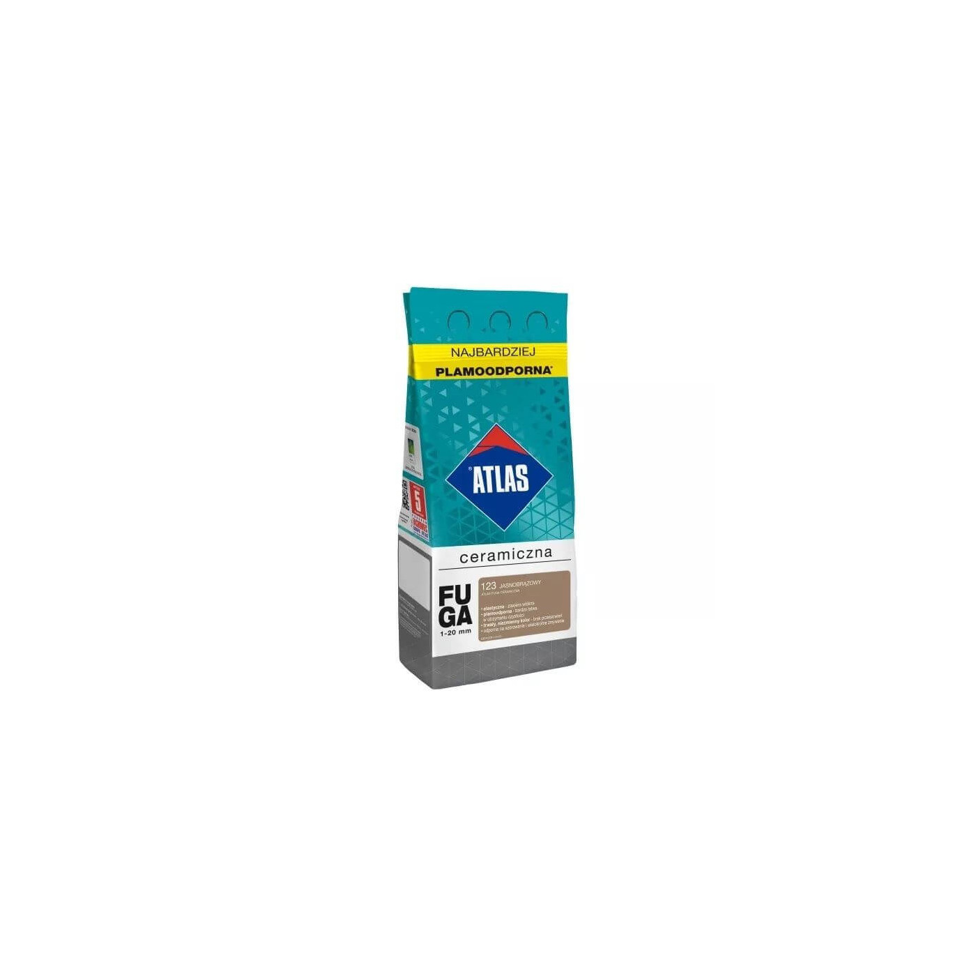 Fuga Ceramiczna 2 Kg 123 Jasnobrązowy Atlas Fuga Ceramiczna 2 Kg 123 Jasnobrązowy Atlas