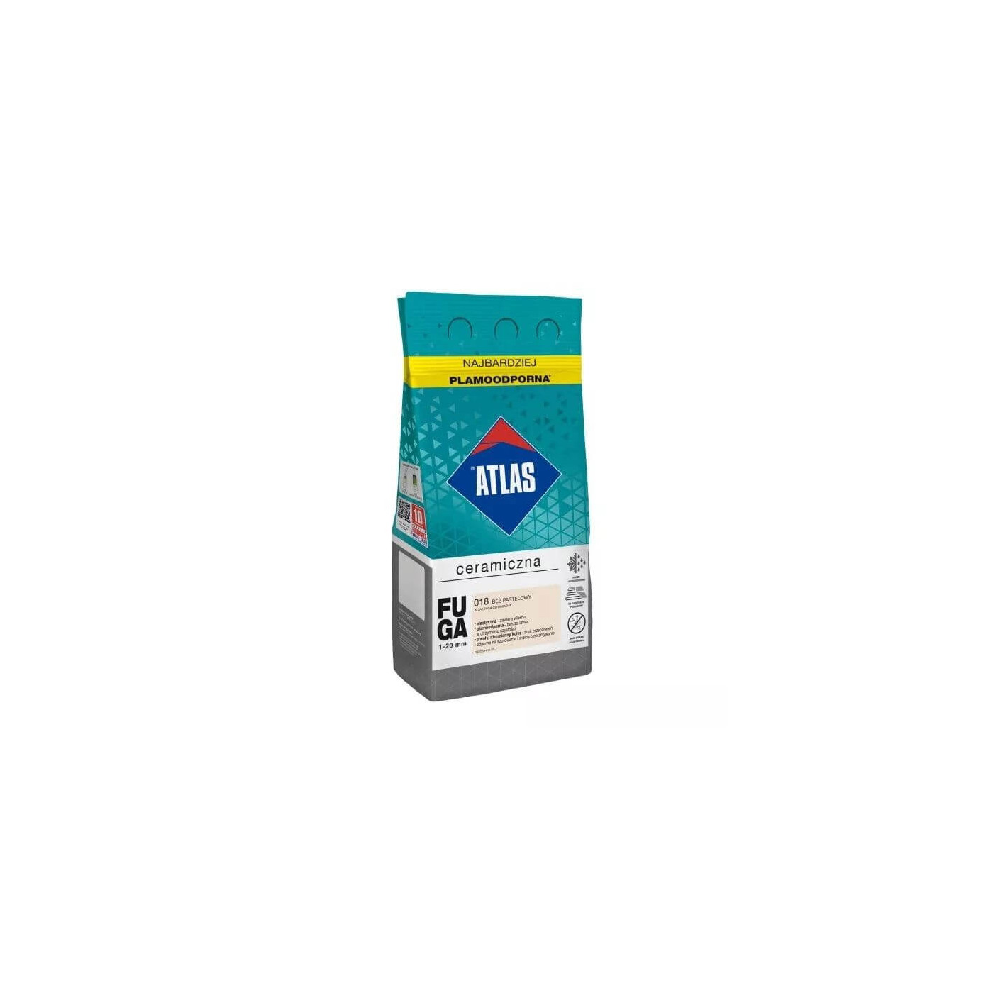 Fuga Ceramiczna 5 Kg 018 Beż Pastelowy Atlas Fuga Ceramiczna 5 Kg 018 Beż Pastelowy Atlas