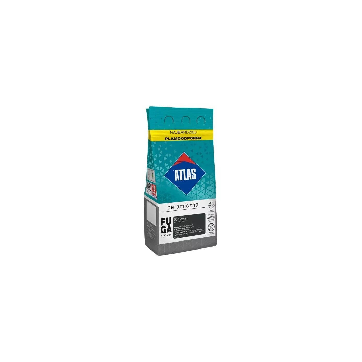 Fuga Ceramiczna 5 Kg 204 Czarny Atlas Fuga Ceramiczna 5 Kg 204 Czarny Atlas