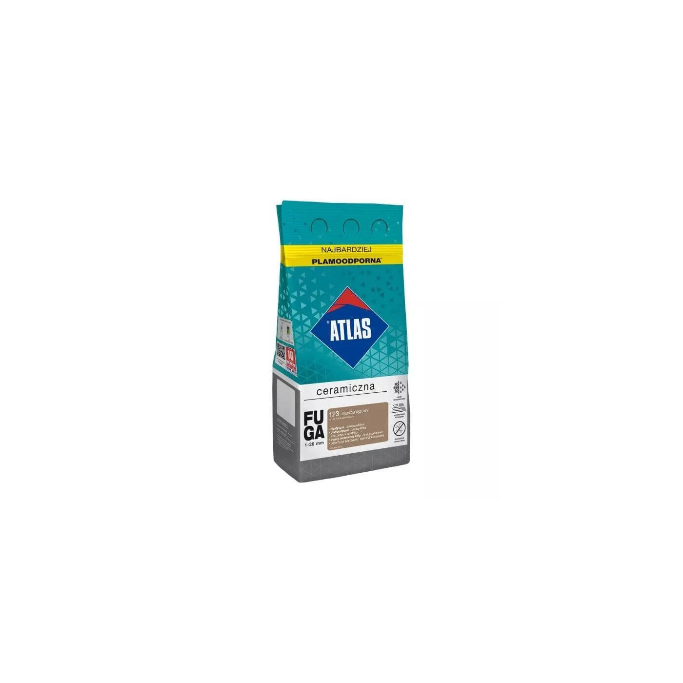 Fuga Ceramiczna 5 Kg 123 Jasnobrązowy Atlas Fuga Ceramiczna 5 Kg 123 Jasnobrązowy Atlas