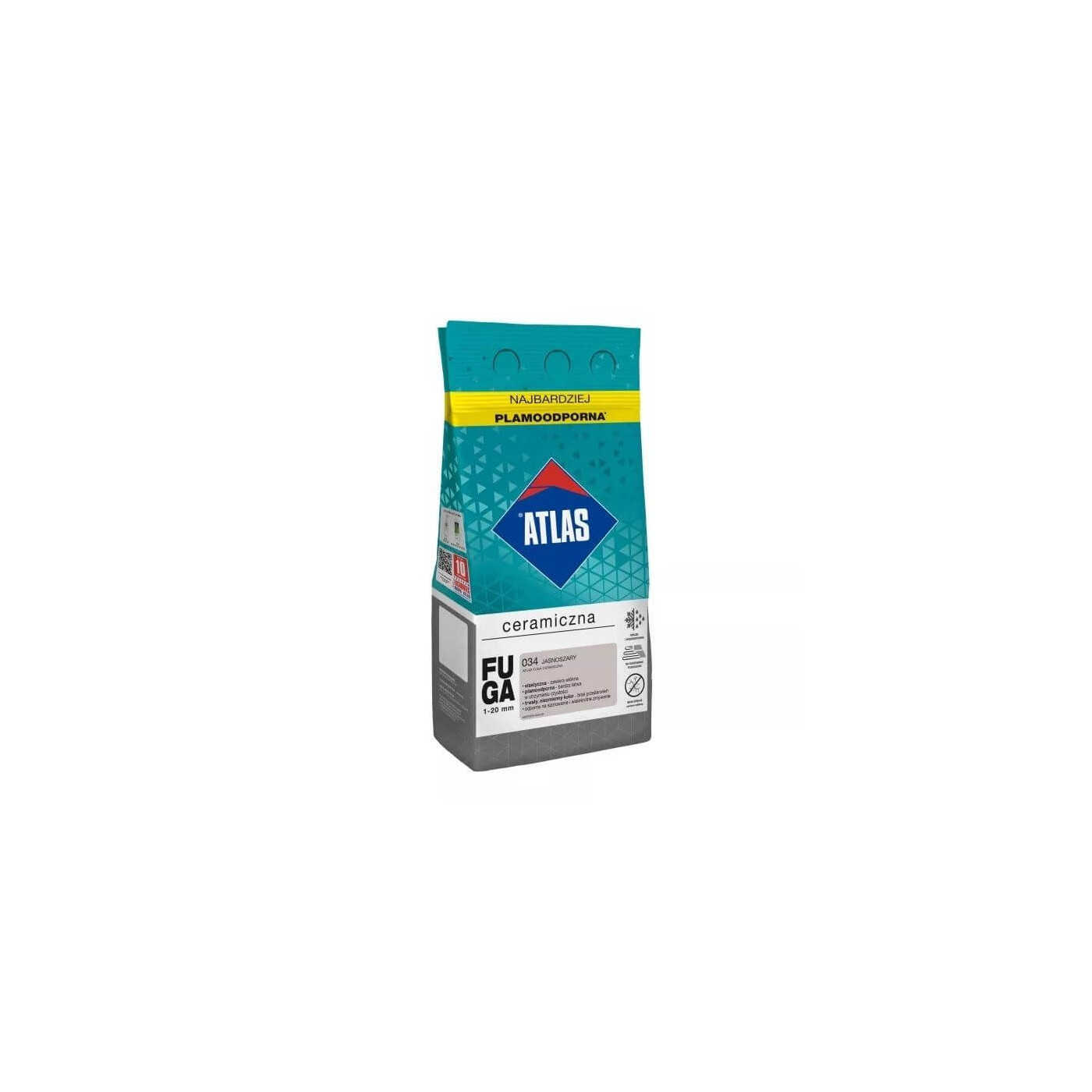 Fuga Ceramiczna 5 Kg 034 Jasnoszary Atlas Fuga Ceramiczna 5 Kg 034 Jasnoszary Atlas