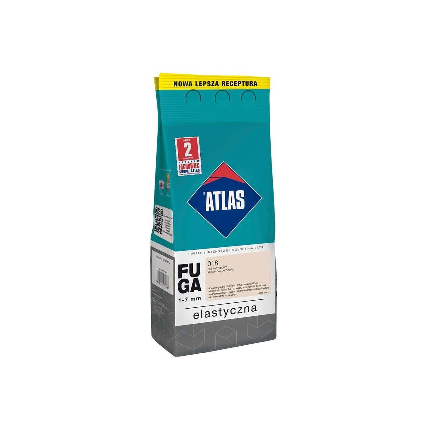 Fuga Elastyczna 2 Kg Beż Pastelowy 018 Atlas Fuga Elastyczna 2 Kg Beż Pastelowy 018 Atlas