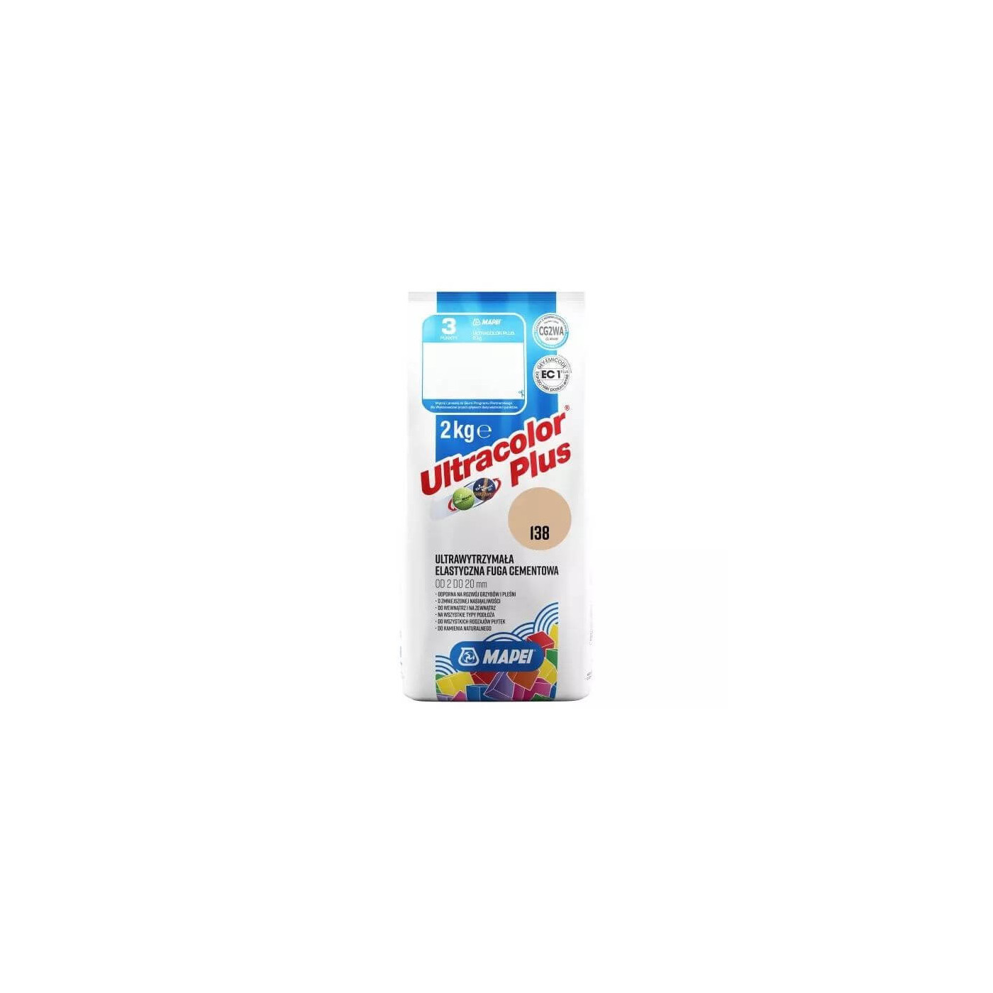 Fuga Elastyczna Ultracolor Plus 138 Migdałowy 2 kg Mapei Fuga Elastyczna Ultracolor Plus 138 Migdałowy 2 kg Mapei