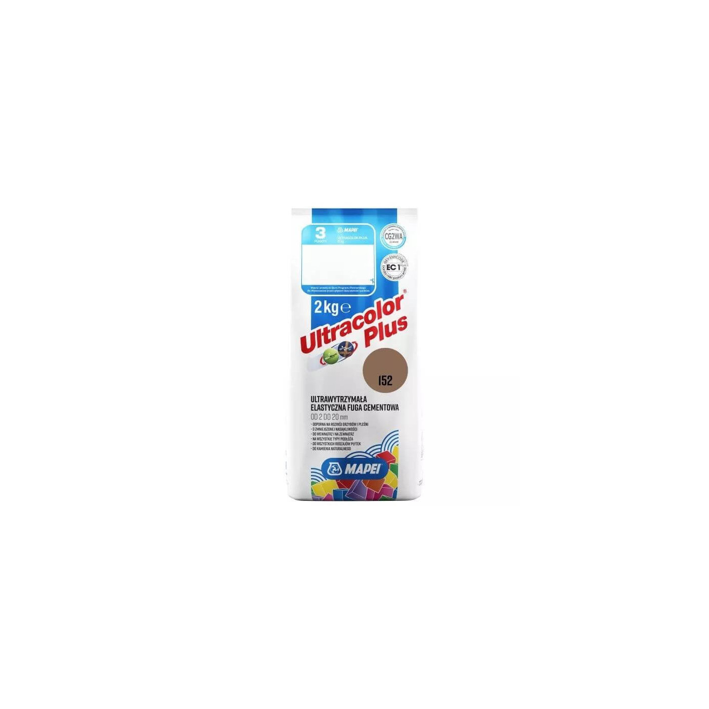 Fuga Elastyczna Ultracolor Plus 152 Lukrecja 2 kg Mapei Fuga Elastyczna Ultracolor Plus 152 Lukrecja 2 kg Mapei