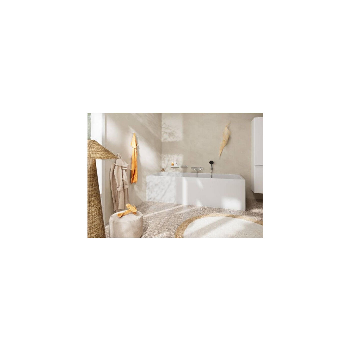 Jednouchwytowa Bateria Wannowa Tecturis S 73422000 Hansgrohe Jednouchwytowa Bateria Wannowa Tecturis S 73422000 Hansgrohe