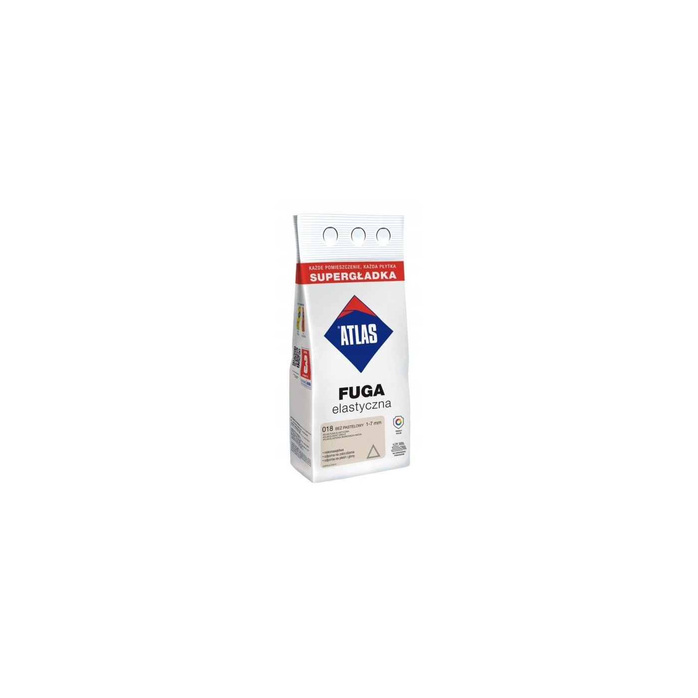 Fuga Elastyczna 3 Kg Beżowy Pastelowy 018 Atlas Fuga Elastyczna 3 Kg Beżowy Pastelowy 018 Atlas