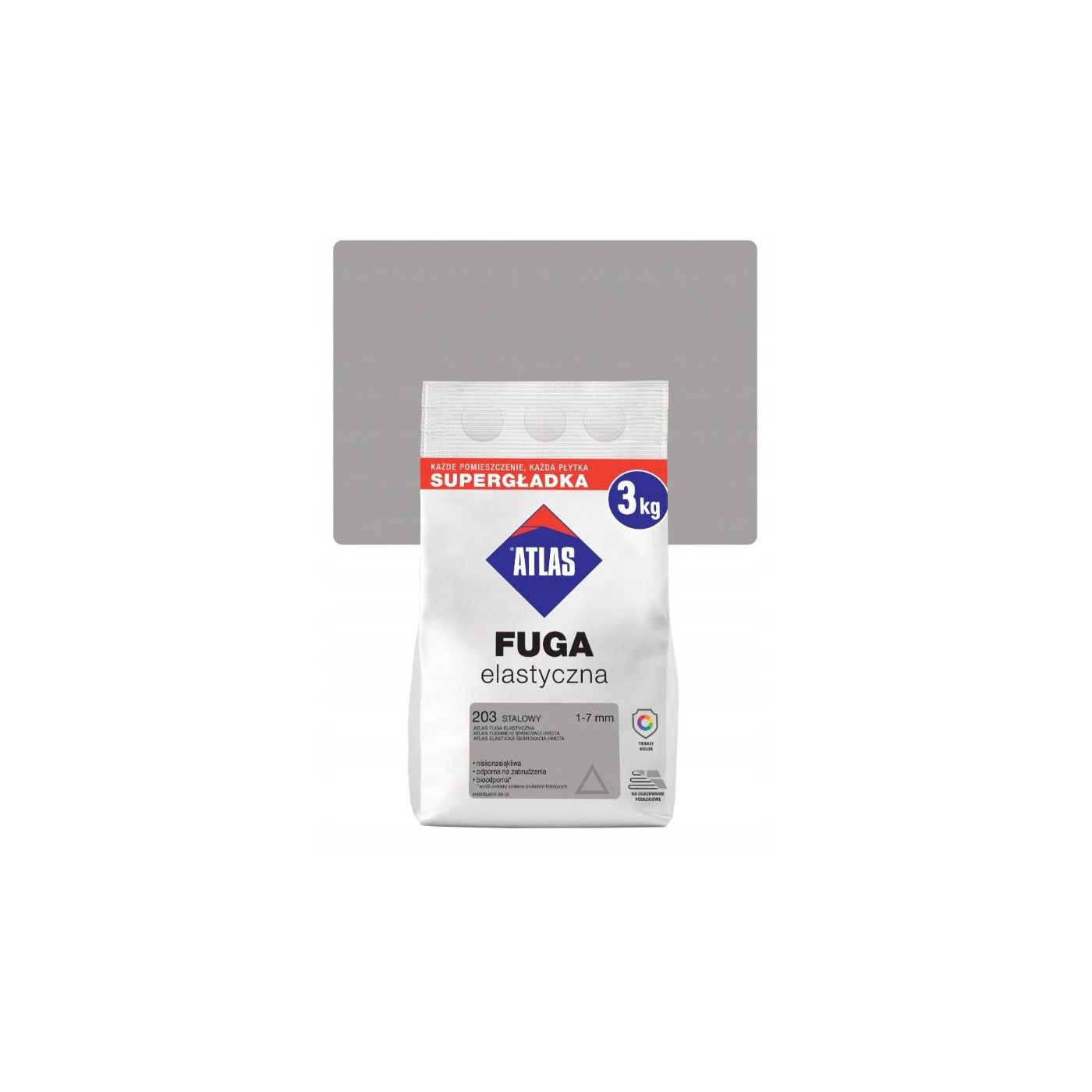 Fuga Elastyczna 3 Kg Stalowy 203 Atlas Fuga Elastyczna 3 Kg Stalowy 203 Atlas