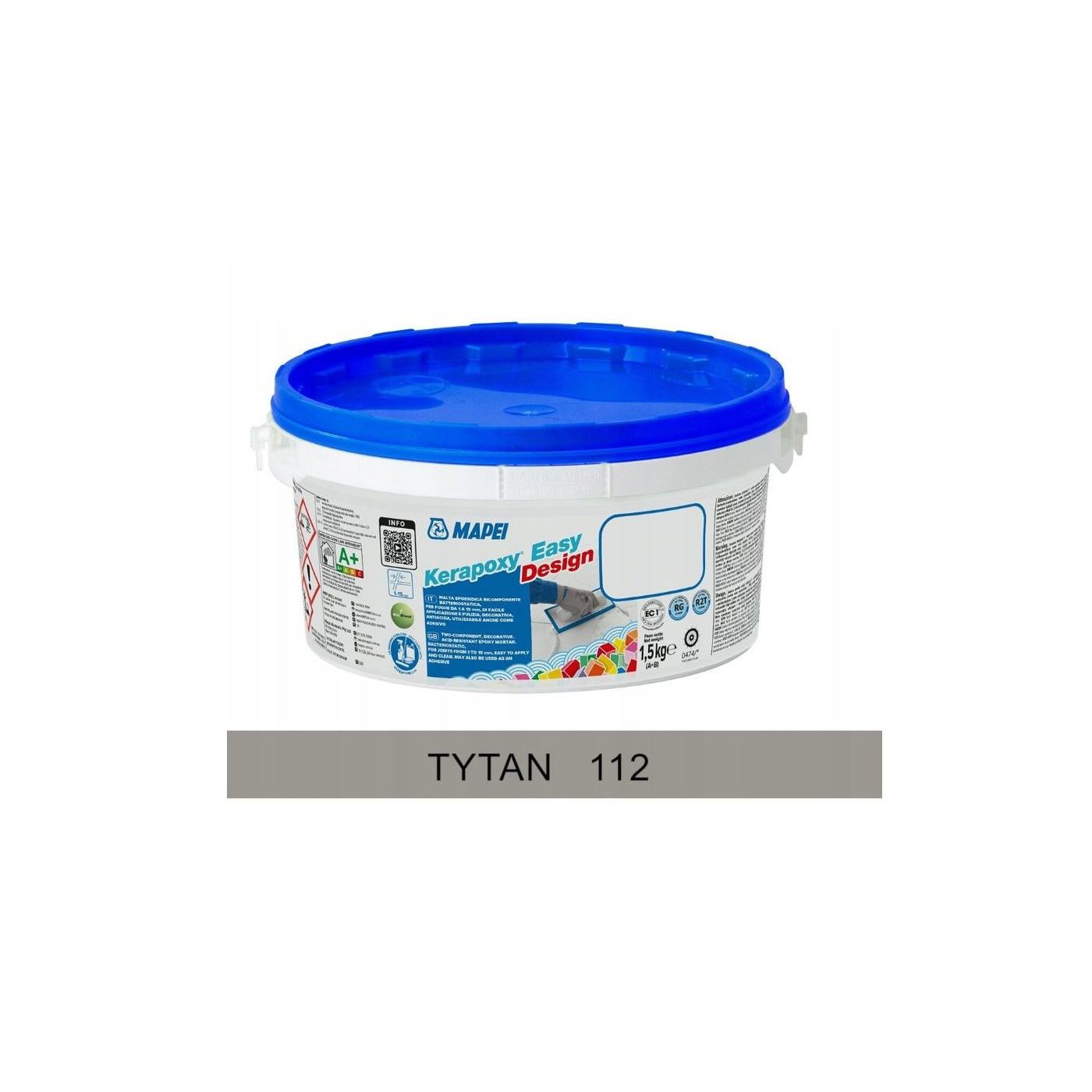 Fuga Kerapoxy ED Tytanowy 112 1,5 kg Mapei Fuga Kerapoxy ED Tytanowy 112 1,5 kg Mapei