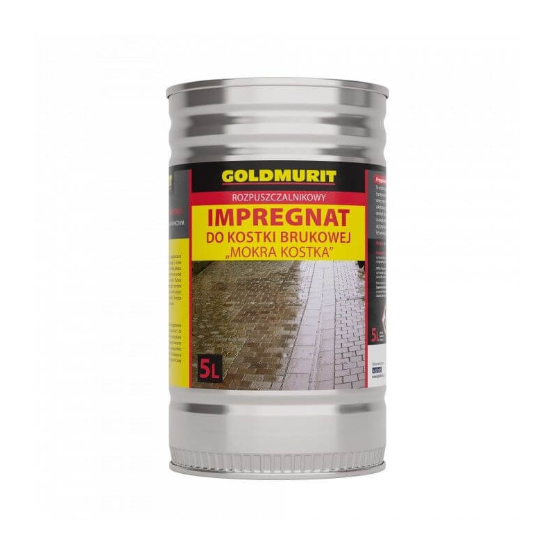 Impregnat Rozpuszczalnikowy Do Kostki Brukowej "MOKRA KOSTKA" 5l Goldmurit Impregnat Rozpuszczalnikowy Do Kostki Brukowej "MOKRA KOSTKA" 5l Goldmurit