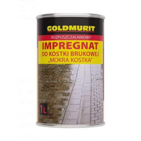 Impregnat Rozpuszczalnikowy Do Kostki Brukowej "MOKRA KOSTKA" 1l Goldmurit