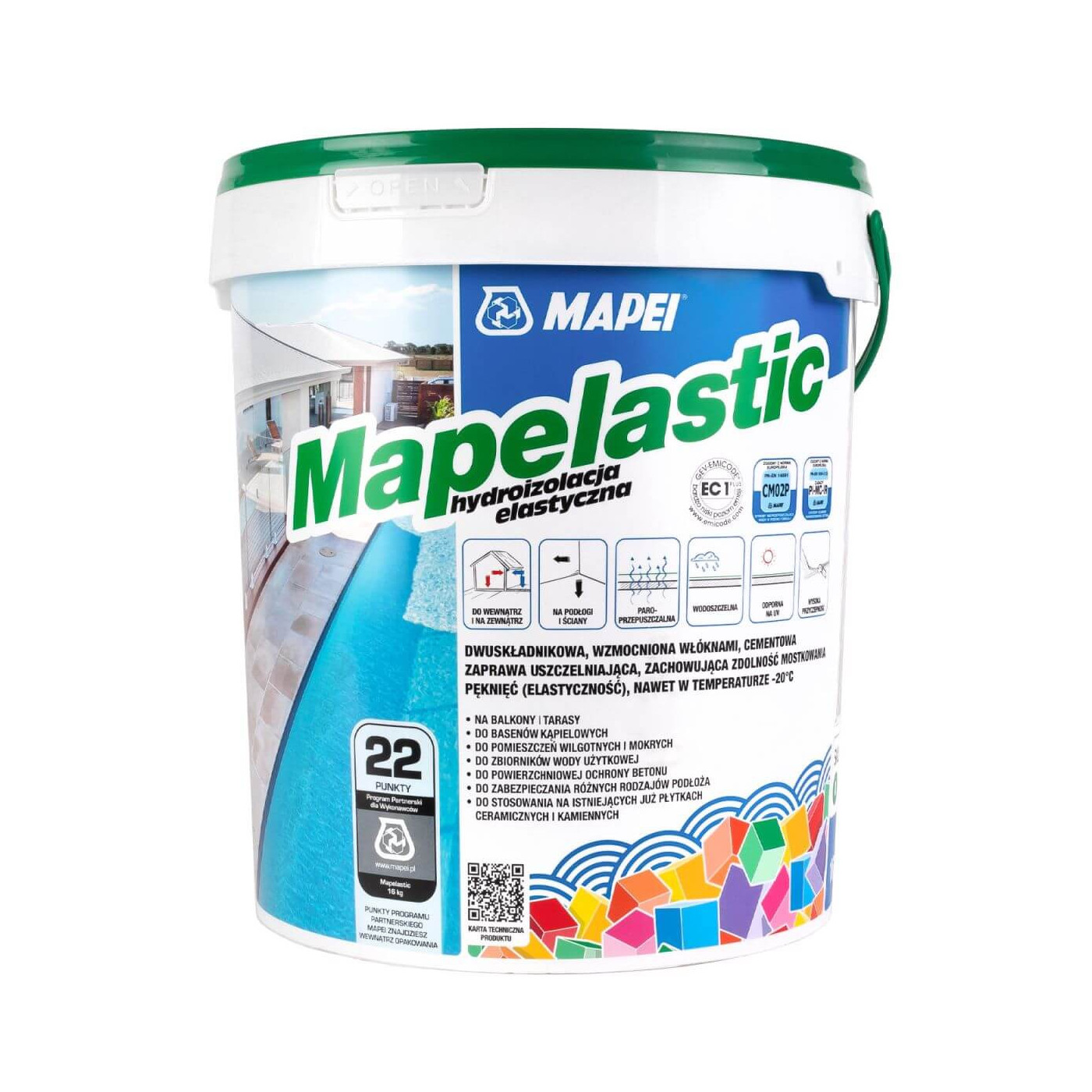 Izolacja Przeciwwodna A+B Mapelastic 16 kg Mapei Izolacja Przeciwwodna A+B Mapelastic 16 kg Mapei