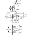 Bateria Wannowa Eurostyle Chrom 25286003 Grohe Bateria Wannowa Eurostyle Chrom 25286003 Grohe