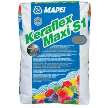 Zaprawa klejąca do płytek i kamienia Mapei Keraflex Maxi S1 szara 25 kg