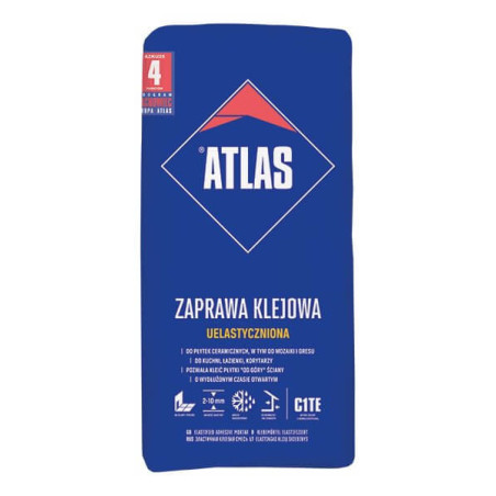 Zaprawa Klejowa Uelastyczniona - Klej Uniwersalny 25Kg Atlas