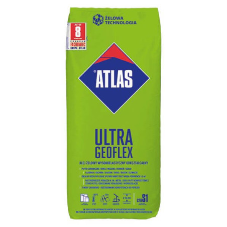 Klej Żelowy Wysokoelastyczny Ultra Geoflex 25kg Atlas