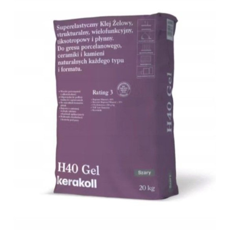 Klej Żelowy Superelastyczny H40 C2TES1 Szary 20Kg Kerakoll