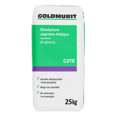 Elastyczna Zaprawa Klejąca Do Glazury C2TE 25kg Goldmurit