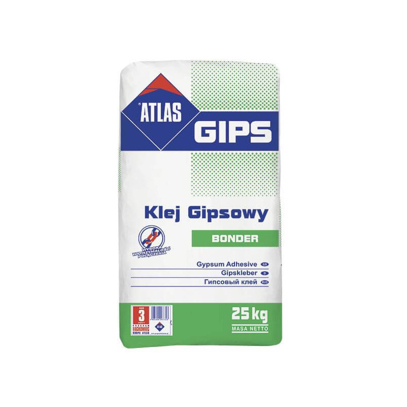 Klej Bonder Do Płyt Gipsowo-Kartonowych 25 kg Atlas Klej Bonder Do Płyt Gipsowo-Kartonowych 25 kg Atlas